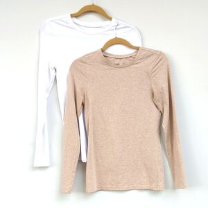 Set of 2 Pact Organic Cotton Basic Tee Shirts NWOT